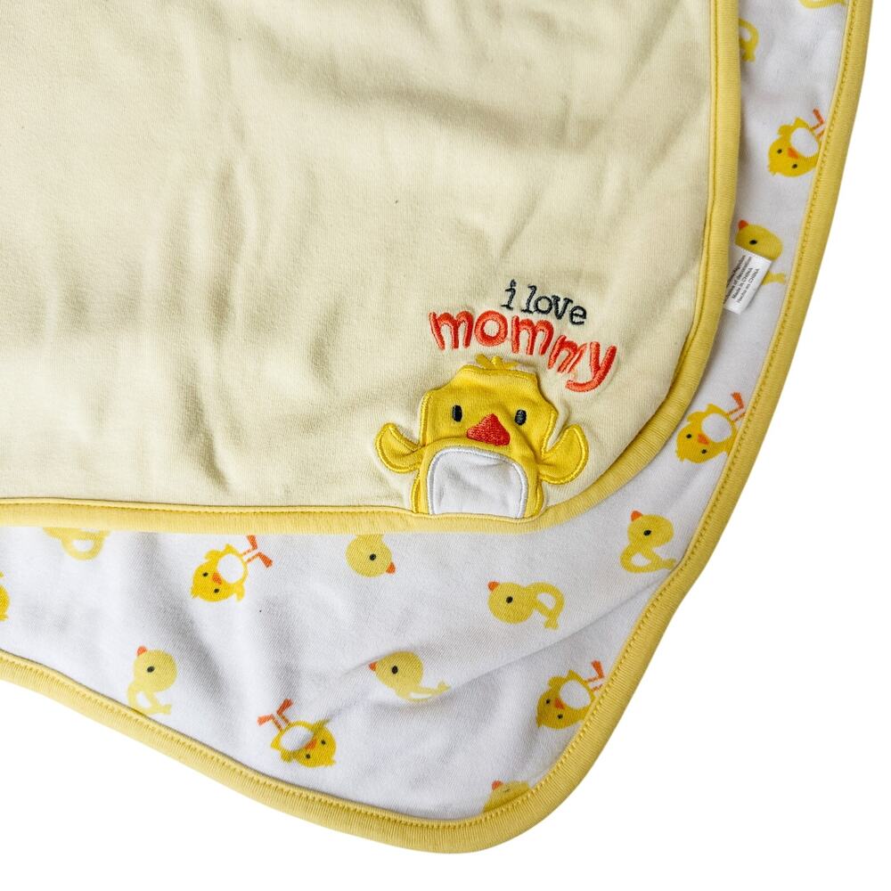 Carter's Just One You I love Mommy Ducks Yellow White Baby Blanket - One Size